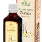 Zázvor kapky 50 ml GREŠÍK-Z-35% líh, Bylinné kapky