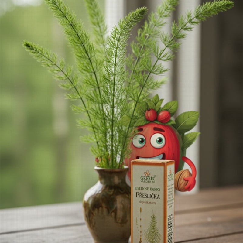 Přeslička kapky 50 ml GREŠÍK-Z-35% líh, Bylinné kapky