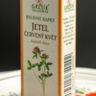 Jetel červený květ kapky 50 ml GREŠÍK-Z-35% líh, Bylinné kapky