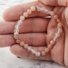 MĚSÍČNÍ KÁMEN X KŘIŠŤÁL NÁRAMEK NA RUKU KORÁLKOVÝ (UNISEX) 6