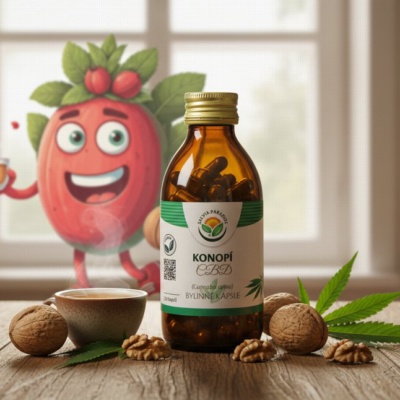 Konopí CBD - Cannabis sativa kapsle 120 ks
