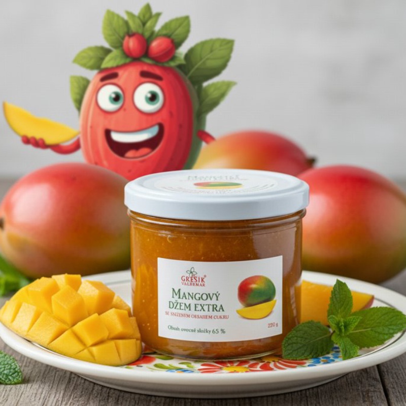 Džem Mangový extra Speciální 220 g GREŠÍK