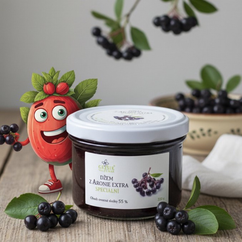 Džem z Aronie extra Speciální 220 g GREŠÍK