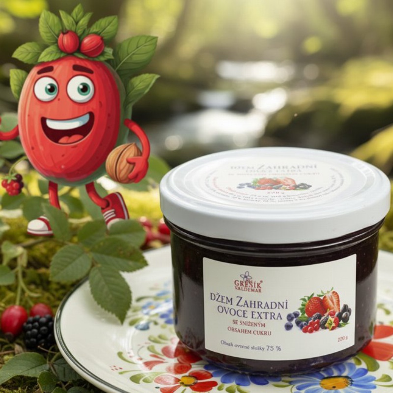 Džem zahradní ovoce extra Speciální 220 g GREŠÍK