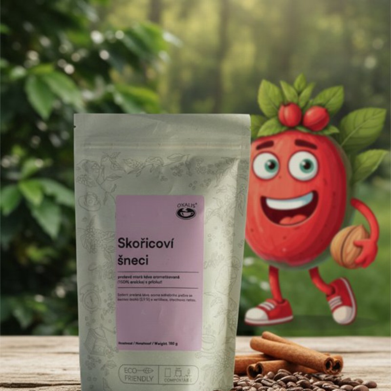 Skořicoví šneci - 500 g  káva, aromatizovaná - Oxalis