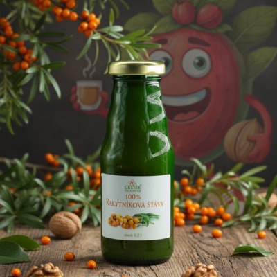 Šťáva Rakytníková 100% 0,2 l GREŠÍK Ovocná šťáva