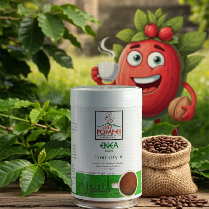 ENEA 250g - Italská mletá káva plechová dóza Caffe Pompeii