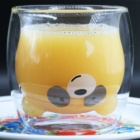 Panda - dvoustěnný skleněný termo hrnek