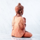 MEDITUJÍCÍ BUDDHA DŘEVĚNÁ SOŠKA 1 (XL) 20cm 350g
