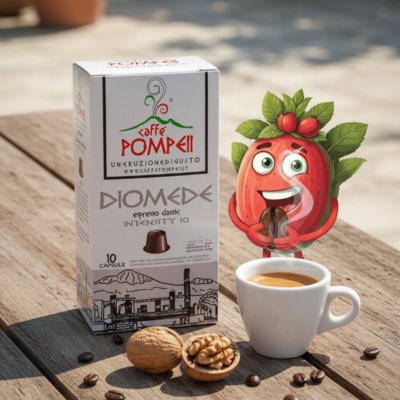 DIOMEDE - Kávové kapsle do kávovarů nespresso 10ks Caffe Pompeii