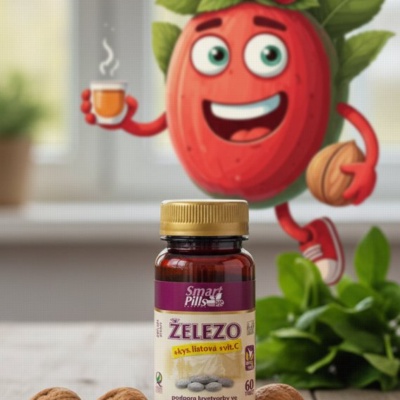 Železo 20 mg s kys. listovou a vitaminem C - 60 tbl.