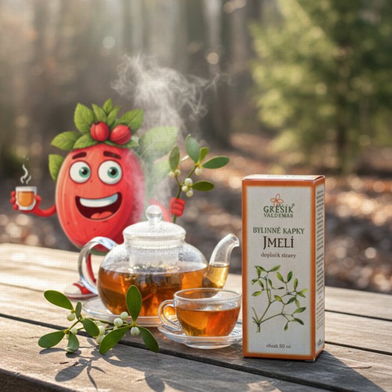 Jmelí kapky 50 ml GREŠÍK-Z-35% líh, Bylinné kapky