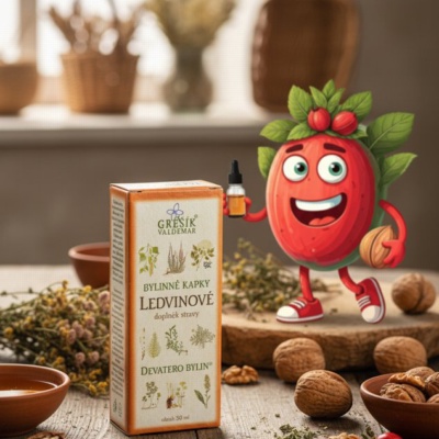 Ledvinové kapky 50 ml GREŠÍK-Z-35% líh, Devatero bylin kapky