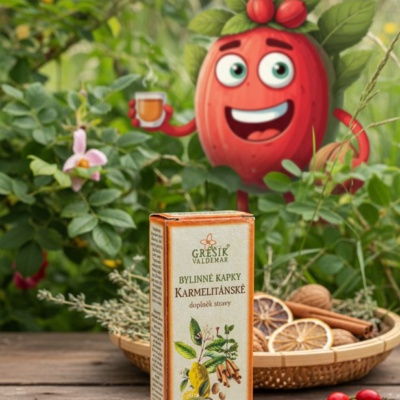 Karmelitánské kapky 50 ml GREŠÍK-Z-40% líh, Bylinné kapky