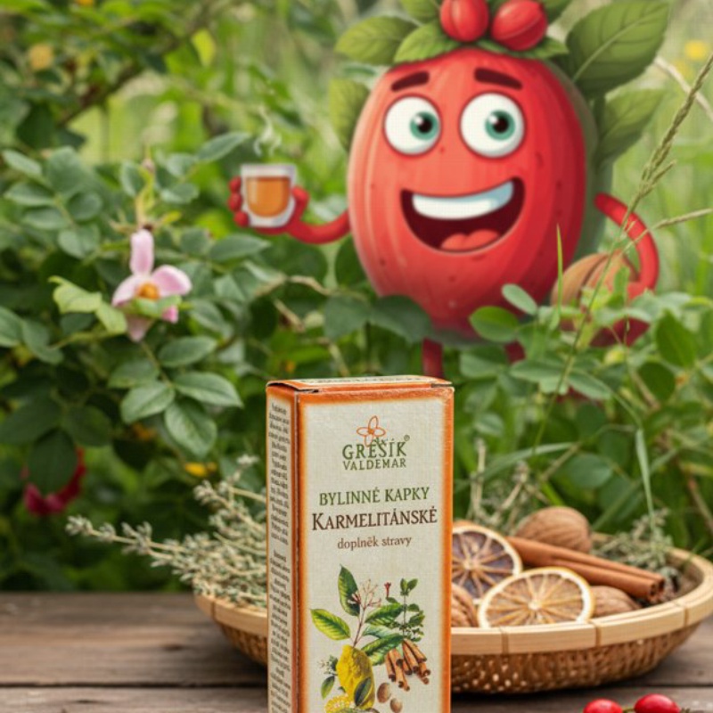 Karmelitánské kapky 50 ml GREŠÍK-Z-40% líh, Bylinné kapky