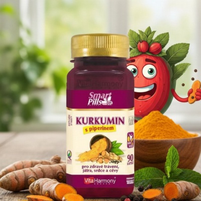 Kurkumin s piperinem - 90 cps.