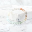 AKVAMARÍN X CITRÍN X FLUORIT X MĚSÍČNÍ KÁMEN NÁRAMEK S DEKORACÍ (UNISEX) 6