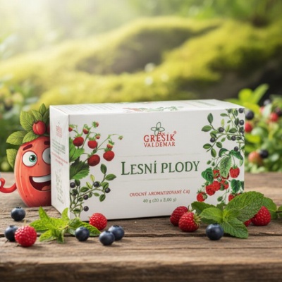 Lesní plody 20 n.s. přebal GREŠÍK Ovocný čaj