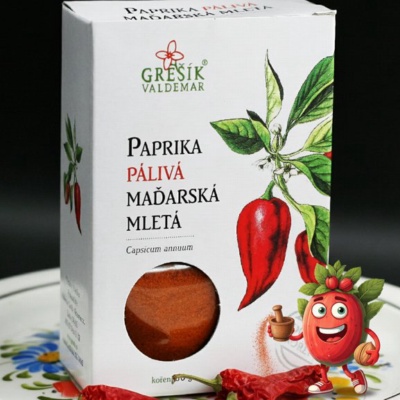 Paprika PÁLIVÁ maďarská mletá 50 g GREŠÍK Dobré koření