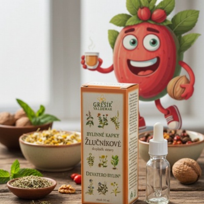 Žlučníkové kapky 50 ml GREŠÍK-Z-40% líh, Devatero bylin kapky