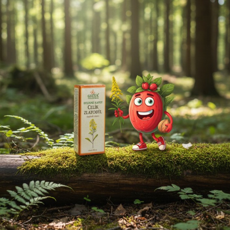 Celík zlatobýl kapky 50 ml GREŠÍK-Z-40% líh, Bylinné kapky