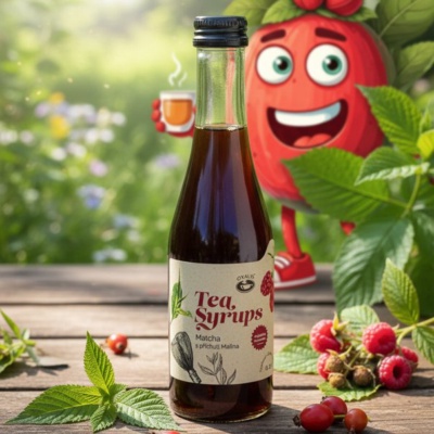 Tea Syrups Matcha s příchutí Malina 200 ml - Oxalis