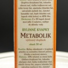 Metabolik kapky 50 ml GREŠÍK-Z-40% líh, Devatero bylin kapky