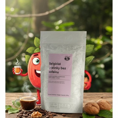 Belgické pralinky bez kofeinu 150 g - káva,aromatizovaná,mletá - Oxalis