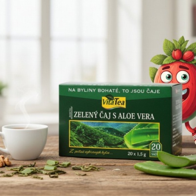 Čaj - Zelený s Aloe vera (20 čaj. sáčků)