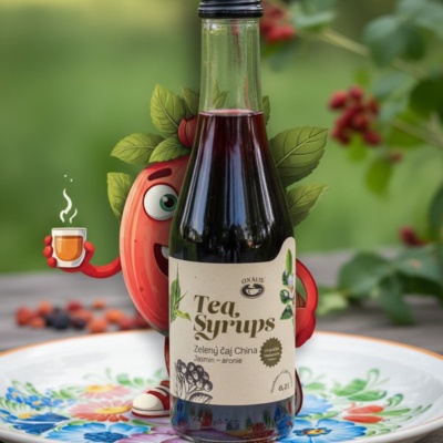 Tea Syrups Zelený čaj China Jasmín - arónie 200 ml - Oxalis