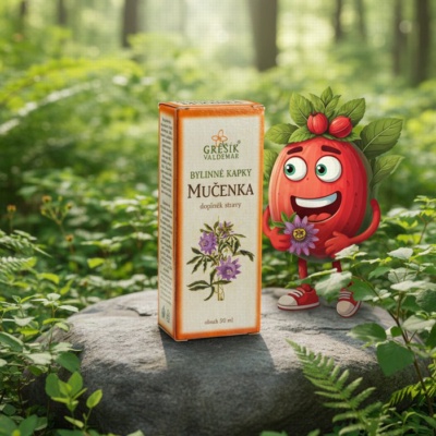 Mučenka kapky 50 ml GREŠÍK-Z-40% líh, Bylinné kapky