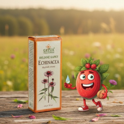 Echinacea kapky 50 ml GREŠÍK-Z-40% líh, Bylinné kapky