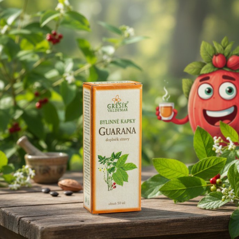 Guarana kapky 50 ml GREŠÍK-Z-40% líh, Bylinné kapky