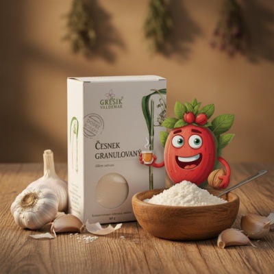 Česnek granulovaný 60 g GREŠÍK Dobré koření