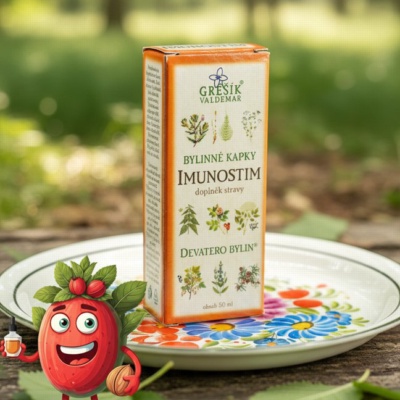 Imunostim kapky 50 ml GREŠÍK-Z-40% líh, Devatero bylin kapky