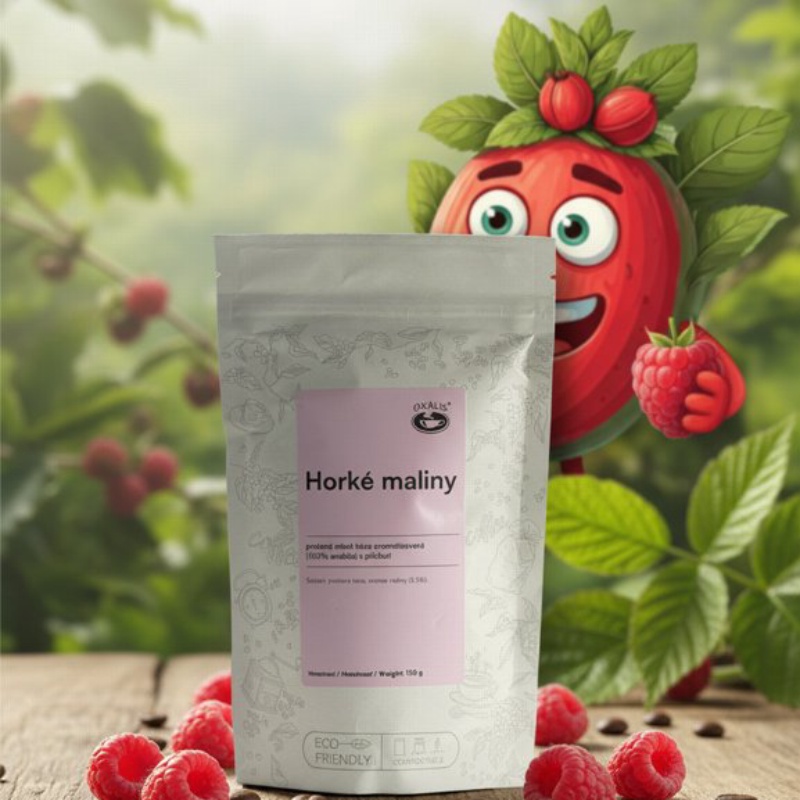 Horké maliny 150 g - káva,aromatizovaná,mletá - Oxalis