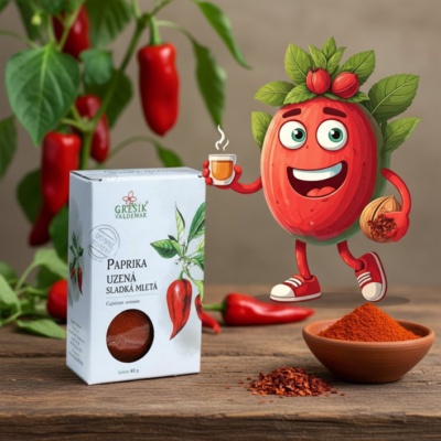Paprika uzená sladká mletá 40 g GREŠÍK Dobré koření