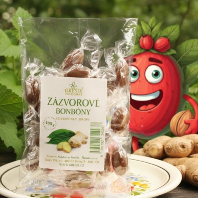 Zázvorové bonbóny 100 g GREŠÍK