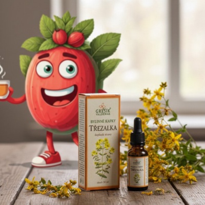 Třezalka kapky 50 ml GREŠÍK-Z-40% líh, Bylinné kapky