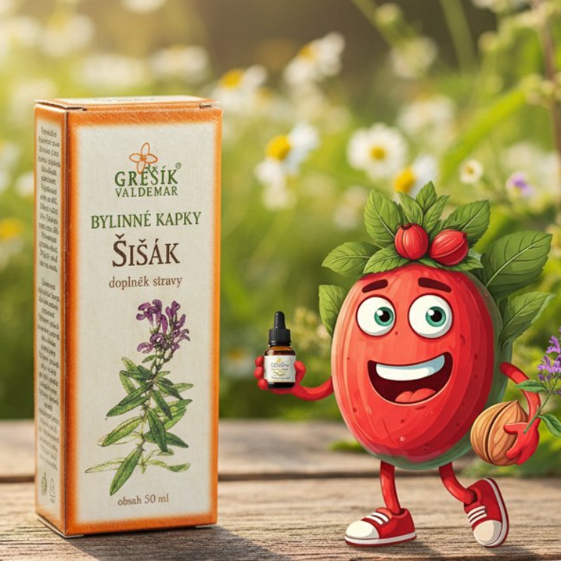 Šišák kapky 50 ml GREŠÍK-Z-40% líh, Bylinné kapky