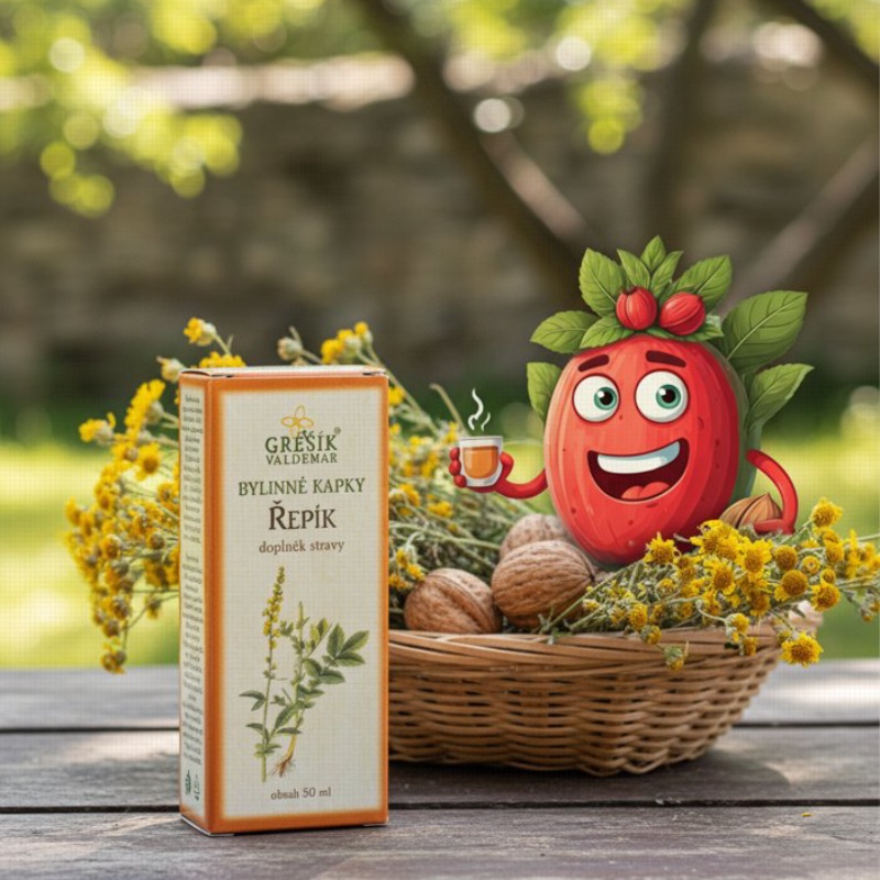 Řepík kapky 50 ml GREŠÍK-Z-35% líh, Bylinné kapky