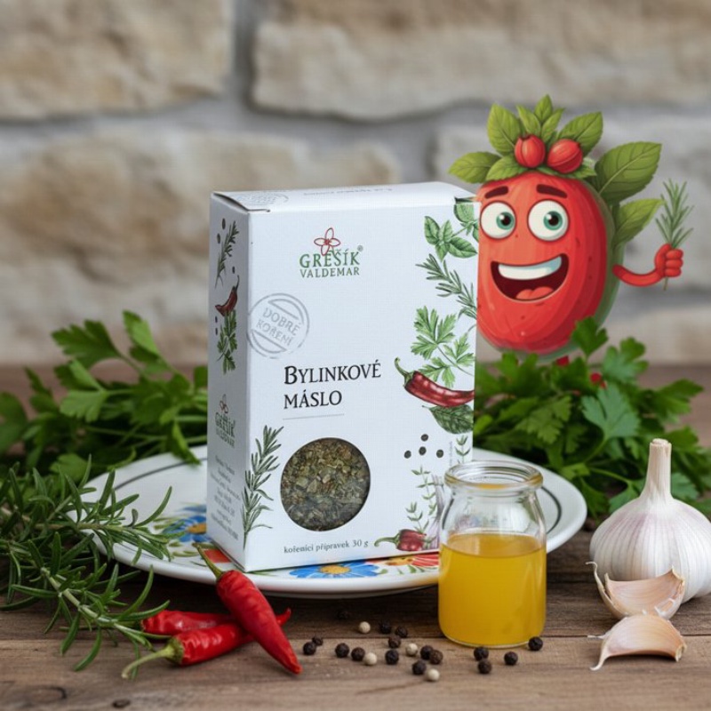 Bylinkové máslo 30 g GREŠÍK Dobré koření