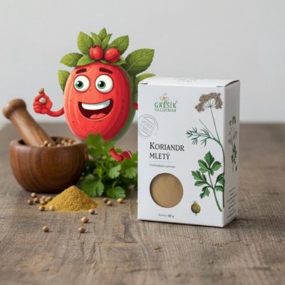 Koriandr plod mletý 40 g GREŠÍK Dobré koření