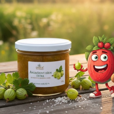 Džem Angreštový extra Speciální 220 g GREŠÍK