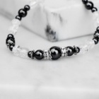 KŘIŠŤÁL X HEMATIT NÁRAMEK S DEKORACÍ (UNISEX) 6