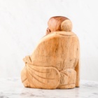 ŠŤASTNÝ BUDDHA DŘEVĚNÁ SOŠKA 2 (XL) 17cm 704g