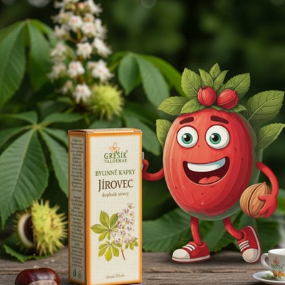 Jírovec kapky 50 ml GREŠÍK-Z-40% líh, Bylinné kapky