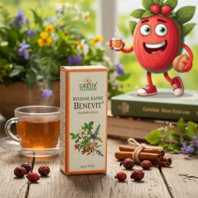 Benevit kapky 50 ml GREŠÍK-Z-40% líh, Bylinné kapky