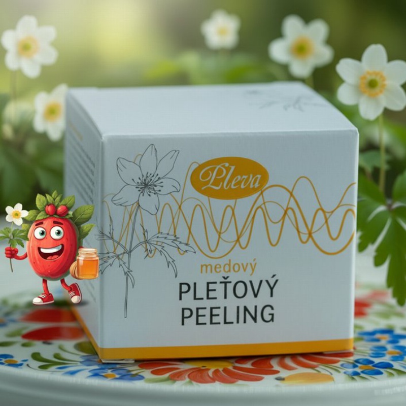 Peeling pleť. medový 50 g Pleva