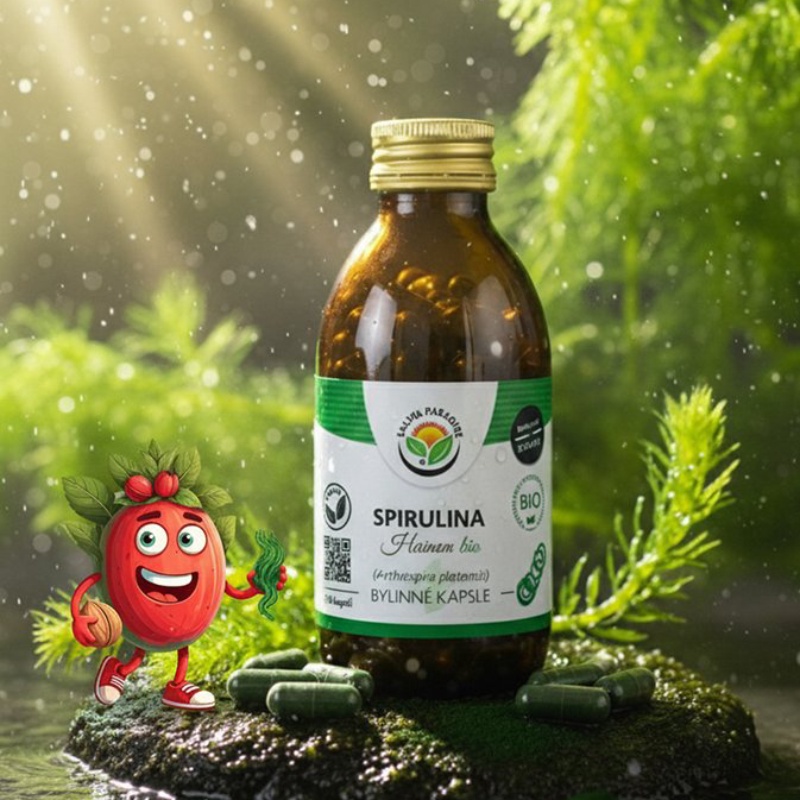 Spirulina kapsle BIO 120 ks